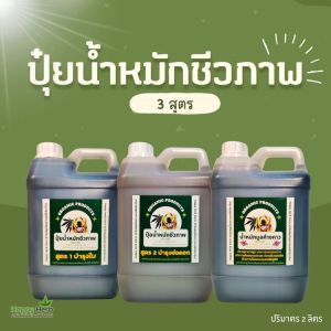 Organic 100% สูตร 1 บำรุงใบ 2 ลิตร ปุ๋ยน้ำหมักชีวภาพ