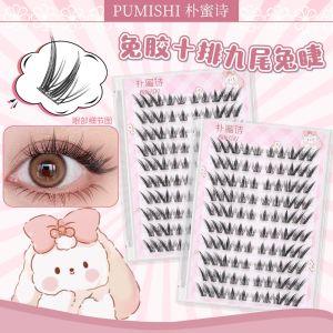 Natural Looking Short Fake Eyelashes Easy to Apply for Beginners Angle Flying Design Extend Eye Tail Daily Use Fake Eyelashes