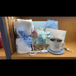 Spa Gift Basket Pillow Blanket Relax Boy Child Baby Shower Woman Man Wife Mother Father Birthday Anniversary 0009