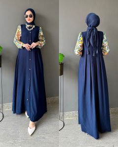 GAMIS SUSUN RAYON MOTIF BUNGA BEST SELLER