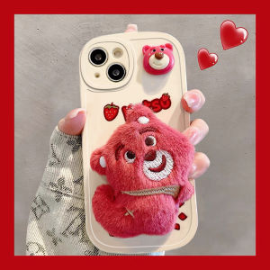 Fluffy Bear Silicone Phone Case for OnePlus Ace6 15/13T Ace3PRO 5/2 12 11 9 8T 9RT3V Protective Cover Soft Shell Girls Style