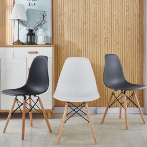 🌟Venus.🌟เก้าอี้สไตล์โมเดิร์น เก้าอี้พลาสติกขาไม้สีบีช เก้าอี้คาเฟ่ ทันมัย แข็งแรง ทนทาน เก้าอี้รับประทานอาหาร เก้าอี้ทำงาน พร้อมส