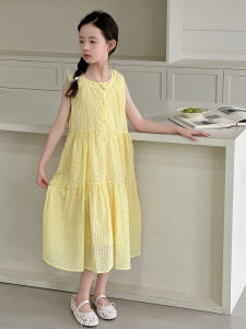 Princess Style Long Thin Summer Dress for Girls Childrens Clothing Fairy Tale Elegant Princess Dress for Big Kids