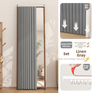 PAMPAS | Folding Dust-Proof Full-Body Mirror Concealment Curtain