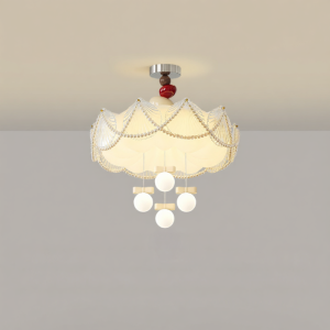 FANZHEN | Eye-Protective Creamy Style Pendant Ceiling Light