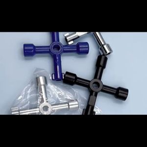 4 Way Multi Function Cross Switch Key Wrench for Elevator Water Meter Valve