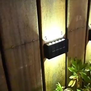 ⚡️LED ไฟโซล่าเซลล์ โคมไฟติดผนัง พลังงานแสงอาทิตย์ Solar light สำหรับกลางแจ้ง โคมไฟติดผนังภายนอก ได้2ชิ้น⚡