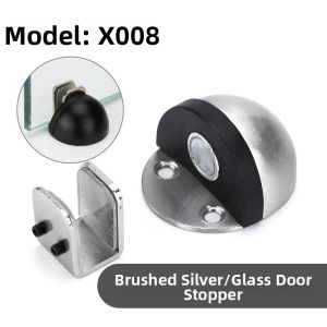 Silent Shockproof Door Stopper Stainless Steel Rubber