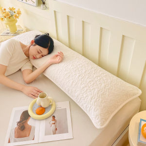New high-end milk velvet thickened edge-wrapped long pillowcase (without core) couple pillowcase home and hotel pillowcase