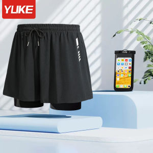 Mens Swimming Suit 2024 New Double Layer Professional Hot Spring Swimming Cap Goggles Full Equipment Embarrassment Free Beach Pants