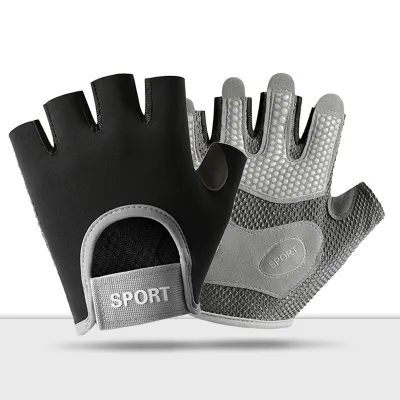 Fitness Gloves Unisex Training Sports Half Finger Breathable Quick Dry Anti-Slip Summer Exercise Gym Equipment Bar Training