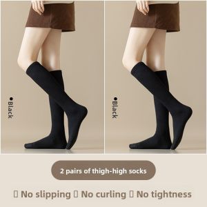 MIANBIAOBAI | Thick Cotton Pile Socks Womens Autumn Winter Half-Calf Socks