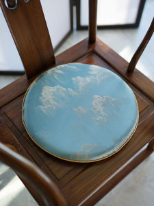 Đệm Ghế Tròn Chống Trượt Kiểu Trung Quốc Đệm Ghế Nhớt Mềm Mại Có Thể Cố Định Vỏ Bọc Ghế Gối Ghế Điện