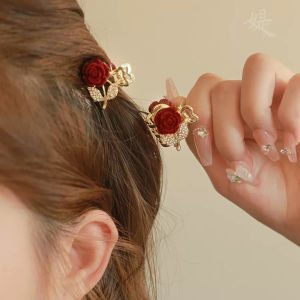 Kẹp Tóc Kim Cương Giả Hoa Hồng Mini Kẹp Tóc Nữ Kẹp Tóc Kẹp Tóc Nữ Kẹp Tóc Phụ Kiện Tóc