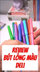 Bút màu lông 1.0mm Deli 12  màu/18 màu/24 màu fiber pen