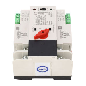 AC110V 100A Dual Power Automatic Transfer Switch 35mm Rail Mounting 2P ATS Generator Transfer Changeover Switch