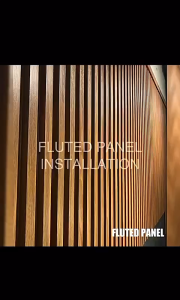 In Stock】20PCS Fluted Wall Panel 3.5FT-Premium WPC Wood Panel PVC Wall Panel Board Design Decor Dinding home 木格珊墙板