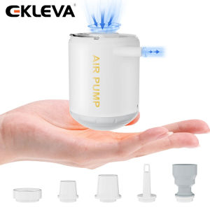 Ekleva Tiny bơm không khí di động cắm trại trang bị máy nén nhanh chóng thổi phồng xì hơi có thể sạc lại cho giường chiếu sáng cho ngoài trời