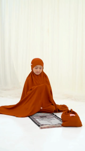 Mukena 3in1 Anak 5-10 Tahun Bahan Crinkle Airflow
