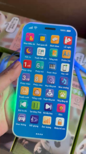 Điện thoại đồ chơi 28 phím Tiếng Việt Đồ chơi âm nhạc thông minh 28 phím chức năng điện thoại đồ chơi có nhạc và đèn