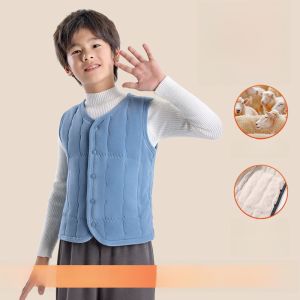 miiow | Thickened Woolen Vest For Children Inner Wear School Uniform Winter Warm Cotton Coat For Boys And Girls Catman MiiOW Brand