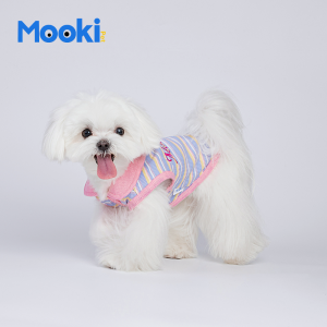 Mooki Pet Summer New Style Vest for Small Dogs like Bichon Pomeranian Teddy Schnauzer And Cats Cotton Casual Dog Vest