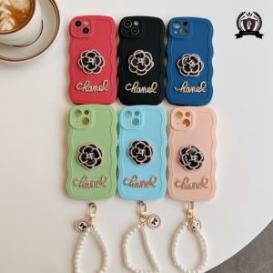 IC GC13 Softcase Wavy Flower 3D Lanyard Untuk Smartphone All Series
