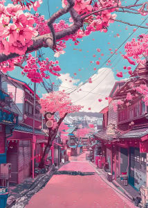 Cherry Blossom Mount Fuji Jigsaw Puzzle 1000Pieces Paper Puzzle Japanese Landscape Relaxing Game Home Decor Gift