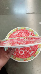 ถาดกลม ถาดเมลามีน ถาดลายจีน ขนาด 40.5 CM สีสด ลายสวย