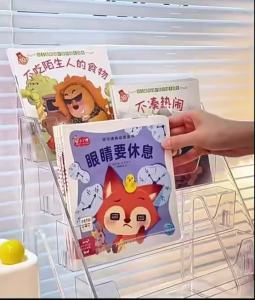 3/5-Layer CD Rack Album Display Rack Transparent Storage Rack for Records and Tapes Multifunctional Counter Display Rack