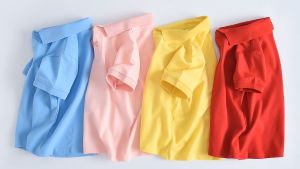 Sanitkun wisebaby Kid Polo Short Sleeve Shirt Turn-Down Collar Cotton Tops for Children