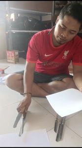 PAKET PROMO 3 PCS PISAU DAPUR 2  PISAU BALI + 1 PISAU BESAR GAGANG KAYU BAJA