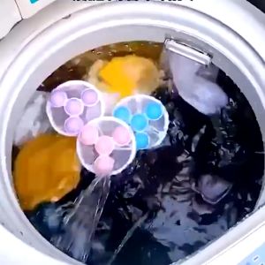 Portable Lightweight Magical Washing Machine Hair Removal Catcher Filter Mesh Cleaning Balls Bag Laundry