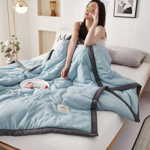 Class A Summer Blanket Thin Washed Cotton Quilt Air Condition Comforter Quilt Breathable Single Double Queen King Bed Summer Quilt Soft