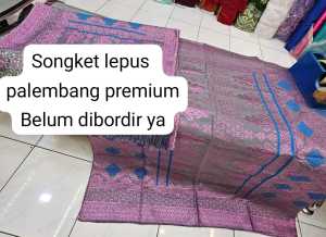 Set Kain + Selendang Songket Palembang RAKAM ( WAJIB CHAT ADMIN )