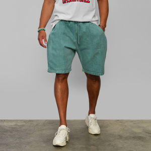DAVID&ME | Dopamine-style Vintage Washed Jeans Shorts