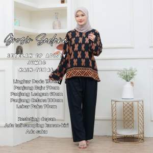 Setelan CP JUMBO Meong Adisty Elena - Baju Setelan Wanita 2025 Size Jumbo Rayon Tebal