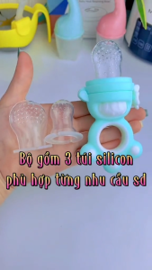 Túi nhai ăn dặm Misuta chống hốc cao cấp 3 giai đoạn cho bé