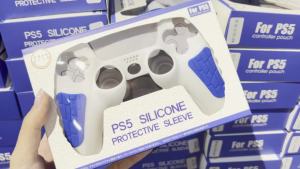 Anti-Slip Silicone Skin for Ps5 Controller Accessories Soft Protective Cover Case for PS5 Control Grip with Touch Pad Stickers