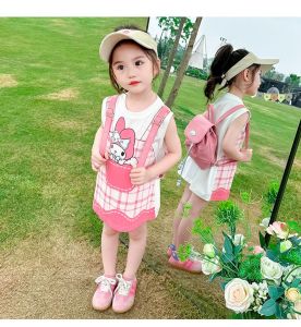 Sanrio Short Sleeve Dress Kuromi Melody Summer Dress