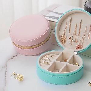ELIO Tempat Perhiasan Travel Jewelry Box Bulat