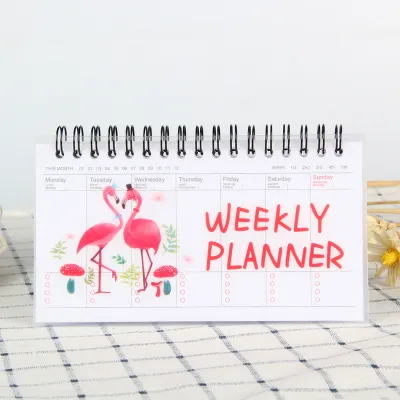 Portable Daily Planner Notebook Tearable Pages Spiral Bound Weekly Schedule Memo Book Student Time Management Journal