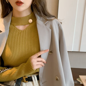 Elegant Design Slimming Stand Collar Fashion Top