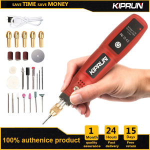 KIPRUN Cordless Drill Power Tools 3.6V Drill Grinder Grinding Accessories Set Fixed Speed Electric Drill For Jewelry Metal Dremel Tools Dust Drilling USB Recharge