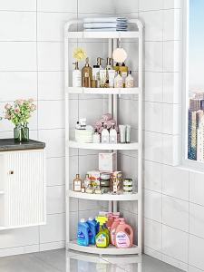 Punch-Free Triangle Bathroom Storage Rack