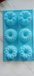Cetakan Donut Kue Agar Sabun 6 Bundar Ukuran 28 x 17.5 X 3.5 cm