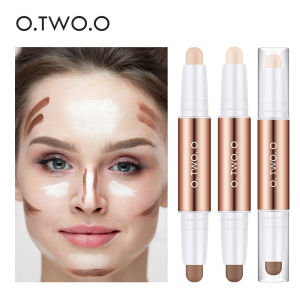 O.TWO.O Contour Stick Double HEAD Contour ปากกากันน้ํา Matte FINISH Highlighters SHADOW Contouring ดินสอเครื่องสําอางสําหรับใบหน้า