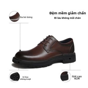 CAMEL | Giày Derby Nam Công Sở Trang Trọng Dự Tiệc Cưới