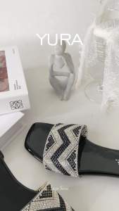 Canada01 - Sara Sara YURA Sandal Selop Teplek Wanita Kekinian Sendal Pesta Cewek Elegan Santai