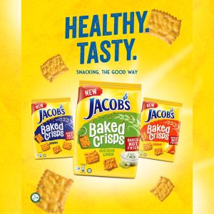 Jacobs Baked Crisps Cracker [Original/ Sour Cream/ Cheddar/ Sweet Chilli] 229g x 1